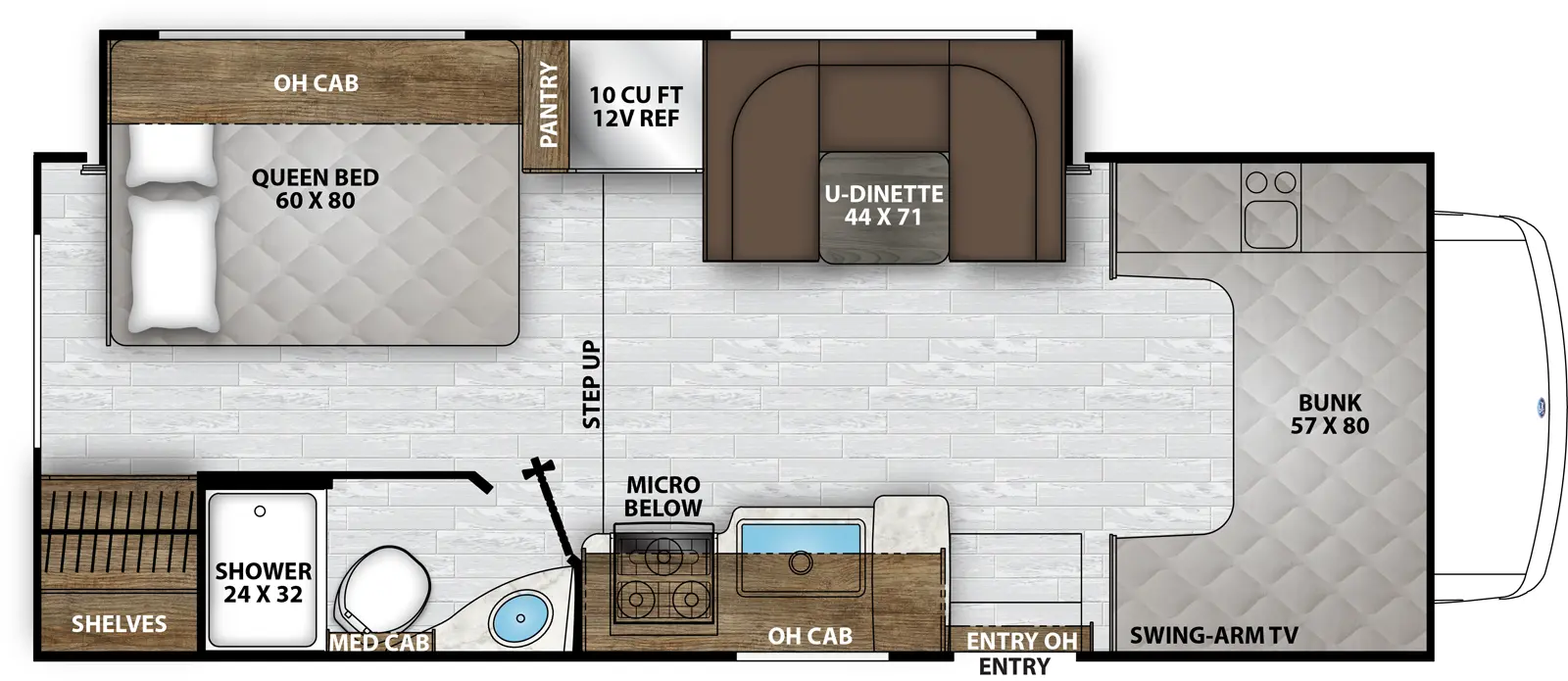 Leprechaun 230FS - Ford E-450 Floorplan